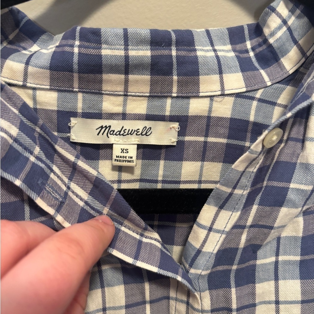 Madewell Central Open-Back Linus Plaid - Picture 4 of 8